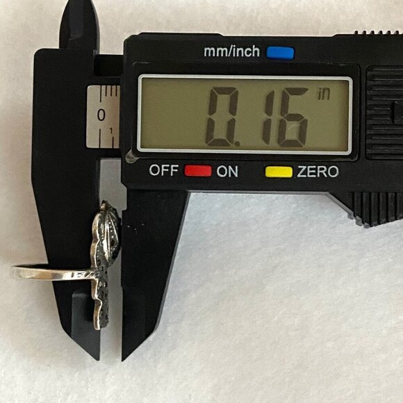 VTG Sterling Silver 925 Art Deco Style Marcasite Flower Rose Ring Sz 5.75 - Picture 15 of 16